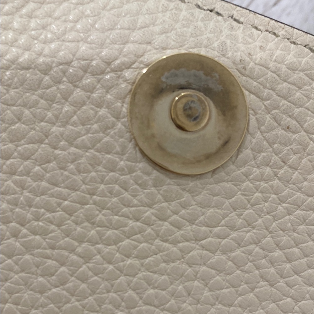 Gucci Cellarius Calfskin medium flap Soho Cream Crossbody Bag Chain Strap tassel - Picture 11 of 16